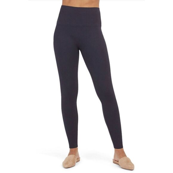 SPANX‎ Ponte Ankle Leggings Women's Size Small Navy Blue - Picture 2 of 10